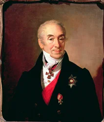 Porträt von S. Kushnikov, 1828